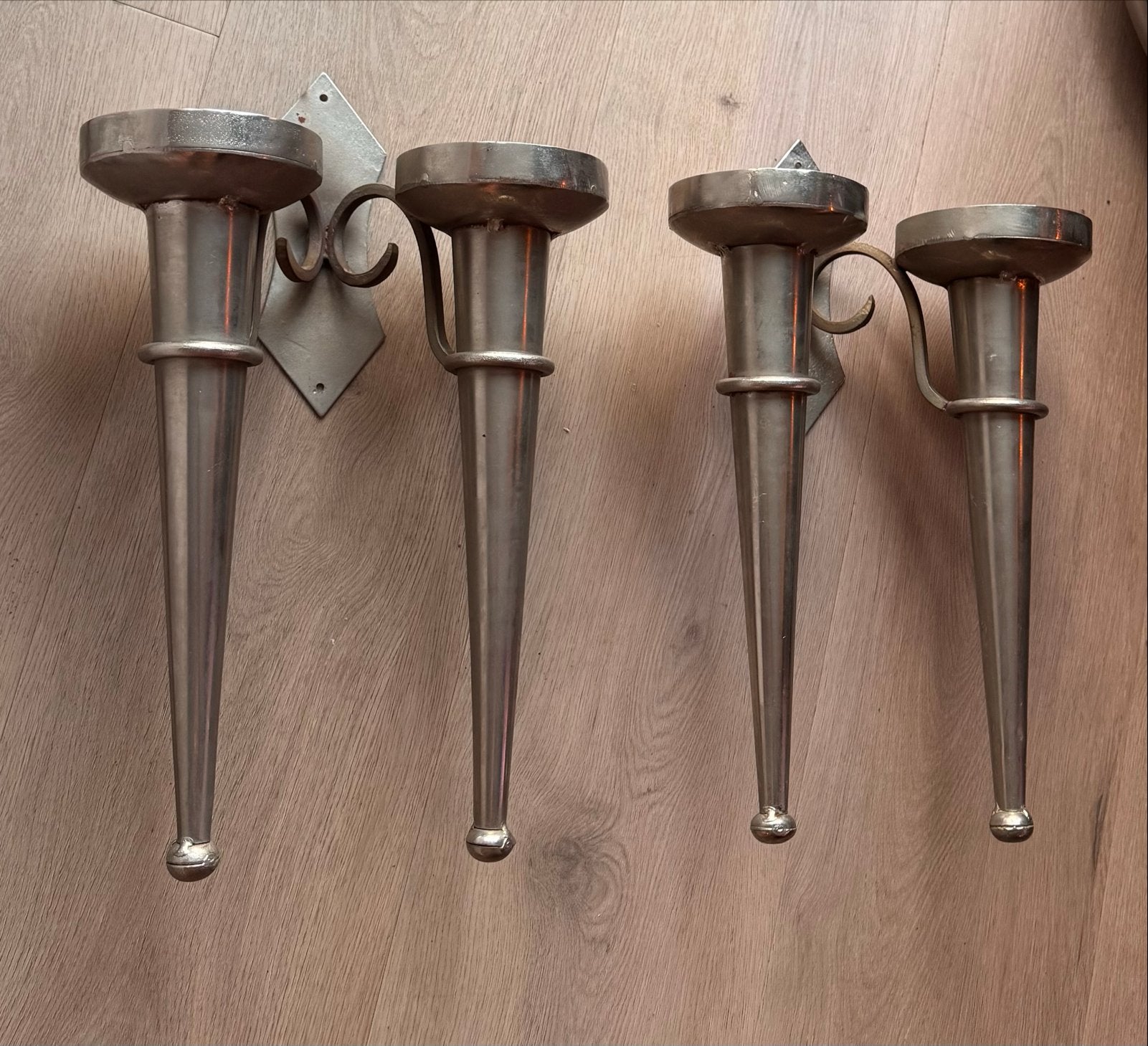 Set van 4 Kasteel Kandelaars - Wandkandelaars, Ophalen, Overige materialen