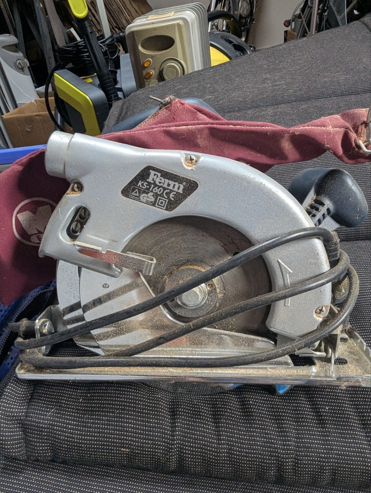Ferm KS-160 CE Cirkelzaag - Gebruikt, Gebruikt, Cirkelzaag, 600 tot 1200 watt, Ophalen of Verzenden