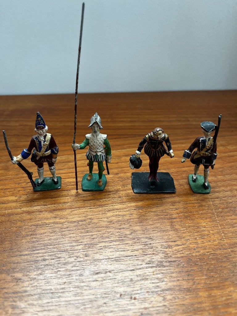 Antieke loden figuren - 5-6 cm hoog, Ophalen of Verzenden