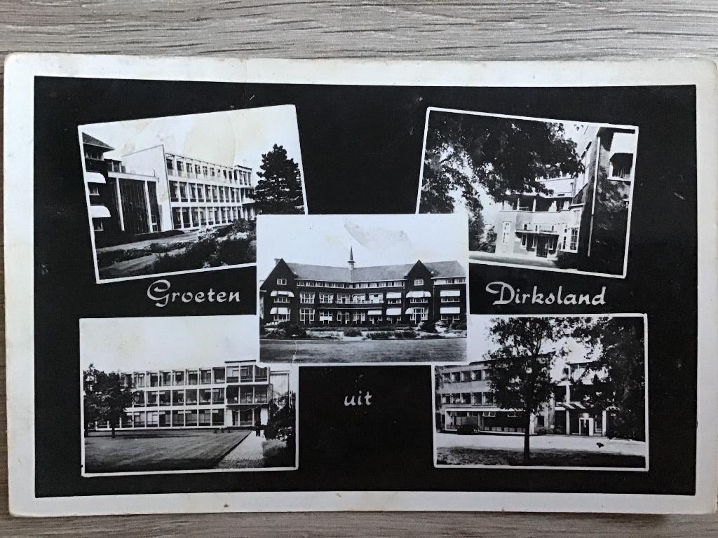 Dirksland Groeten uit 1960, Verzamelen, Verzenden, 1940 tot 1960, Gelopen, Zuid-Holland