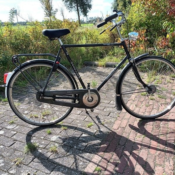 Gazelle   speciaal herenfiets 61cm  3 V stangen remmen, Ophalen, Gebruikt, Versnellingen, 57 tot 61 cm