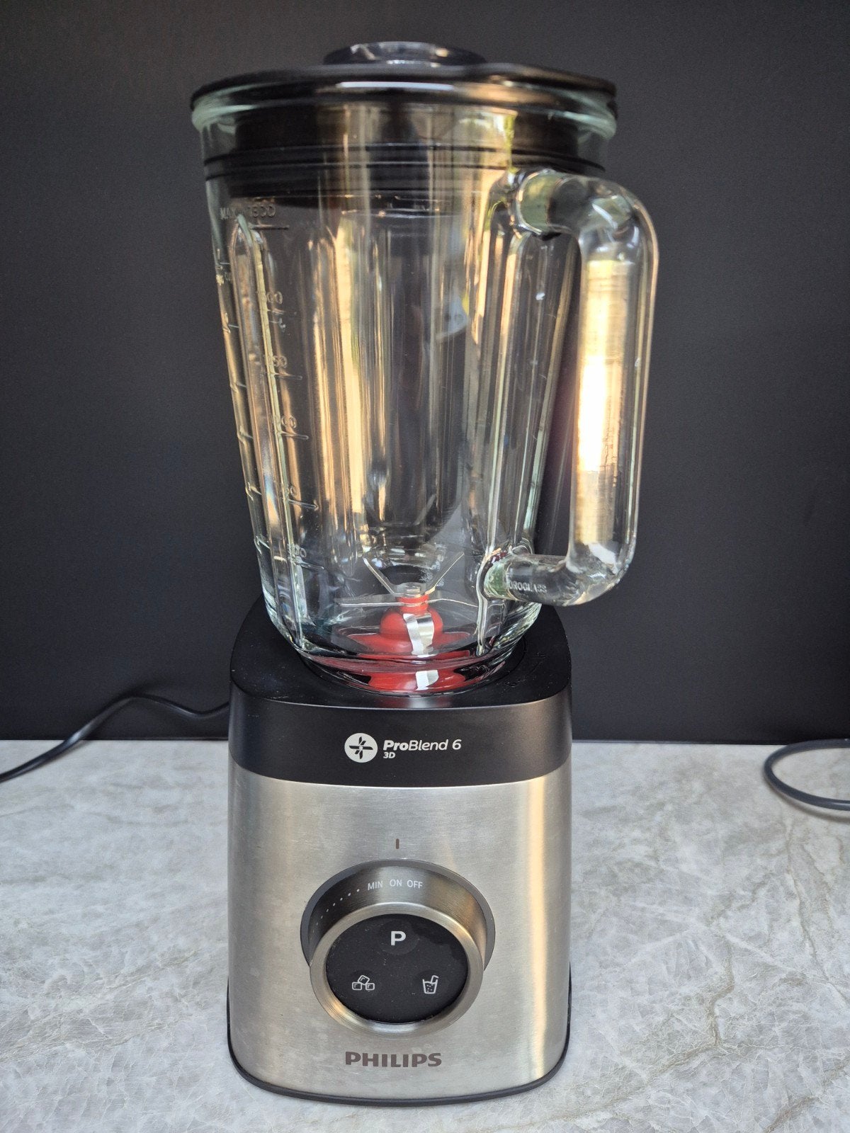 Philips ProBlend 6 3D Blender HR3655, Ophalen of Verzenden, Zo goed als nieuw, Blender