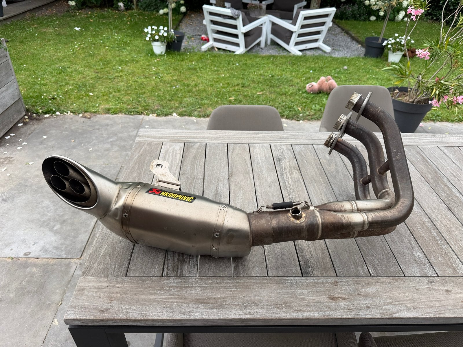 Akrapovic MT09 MT 09 Tracer 900 met ekeur!!, Motoren, Onderdelen | Yamaha, Ophalen, Gebruikt