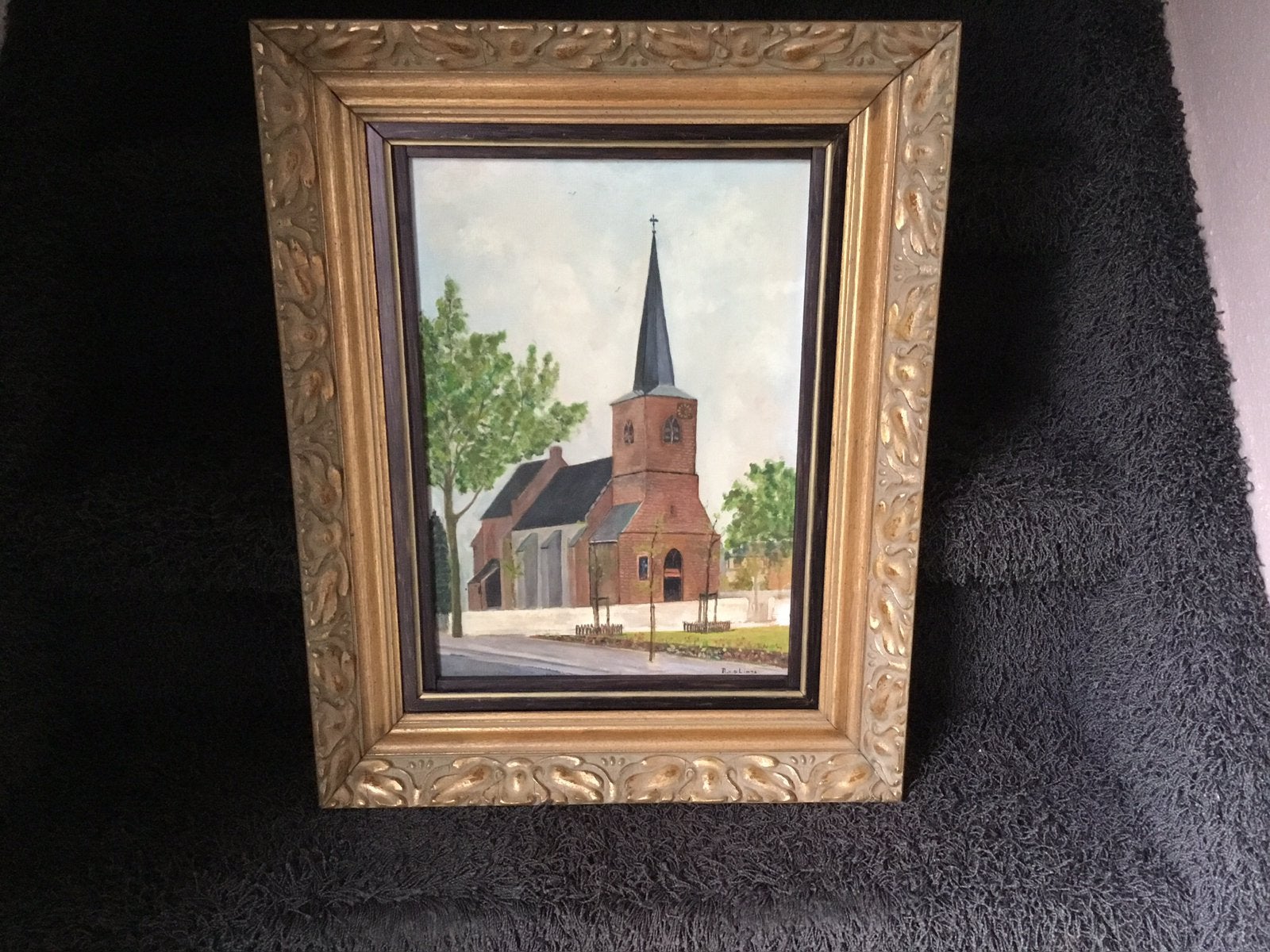 Schilderij op paneel kerk Heumen, Ophalen