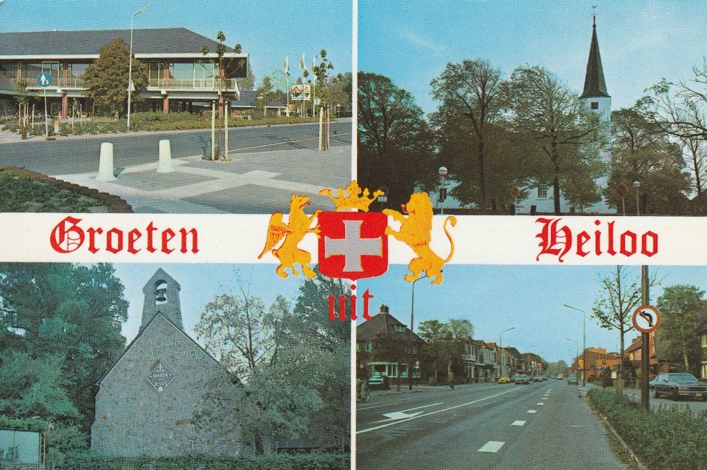 HEILOO Centrum Kerk Rijksweg Groeten, Verzamelen, Verzenden, 1980 tot heden, Gelopen, Noord-Holland