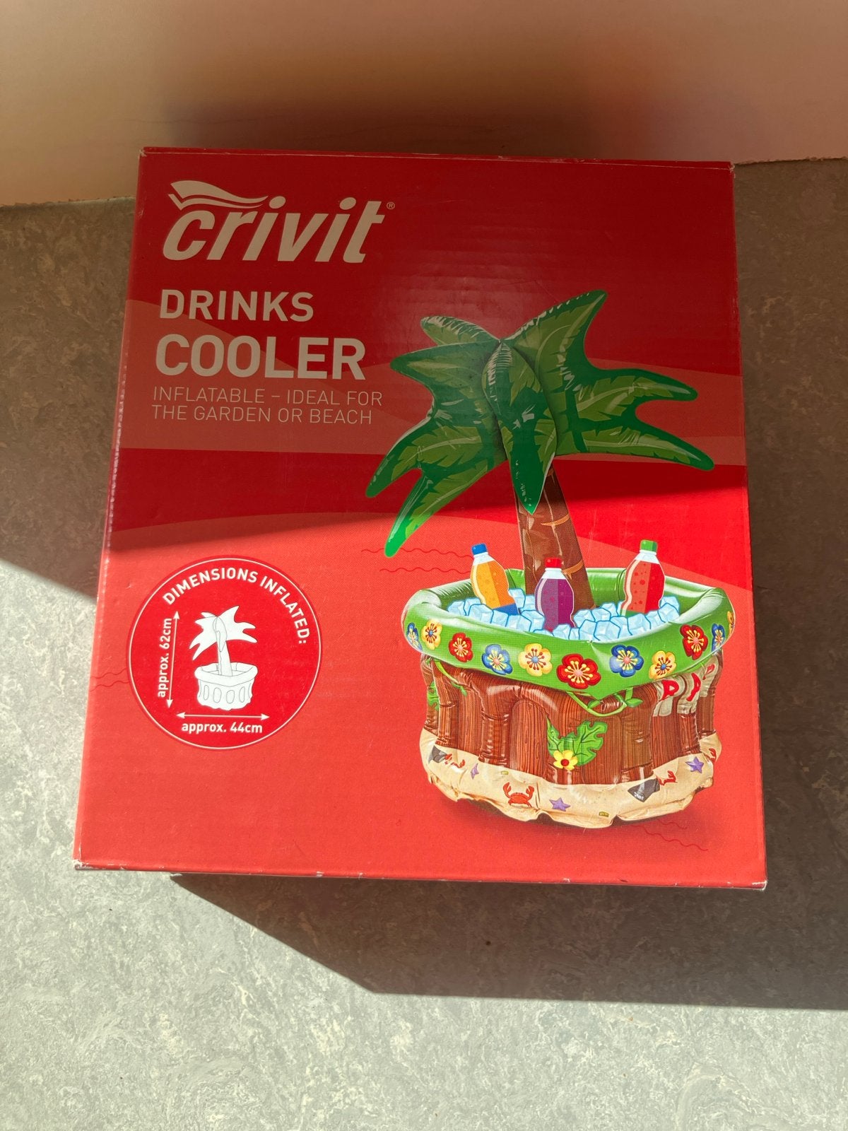 GRATIS - Crivit Opblaasbare Drankkoeler - Palmboom Design, Ophalen, Nieuw