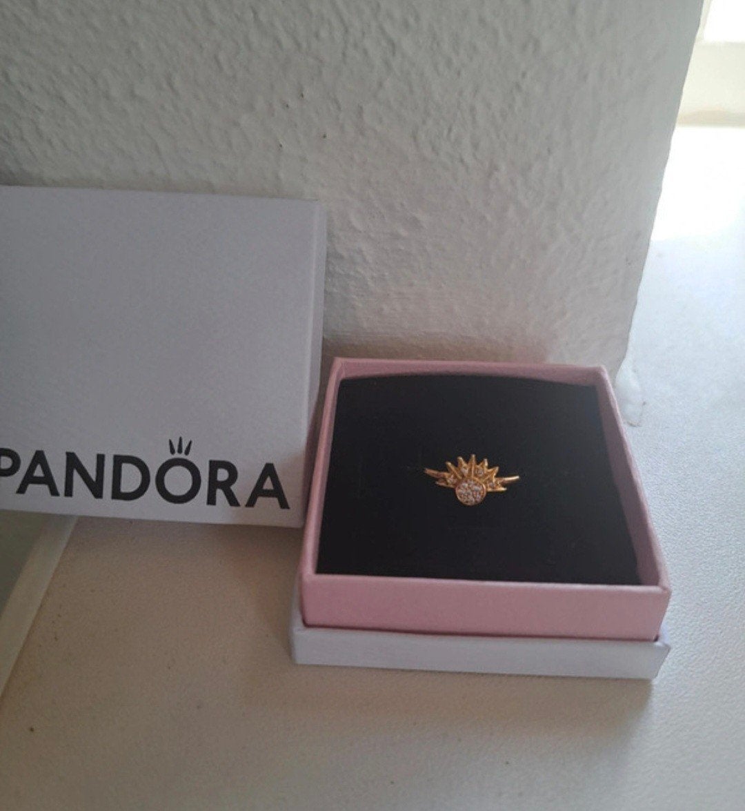 Pandora ring, Ophalen of Verzenden, Zo goed als nieuw, Goud, Pandora