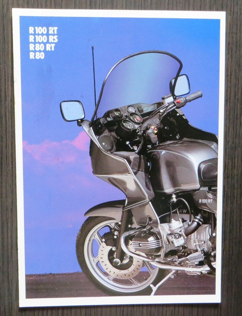 Folder BMW R-serie 1990 - R 100 RT/RS - R 80 RT - 8 blz (NL), Verzenden, BMW