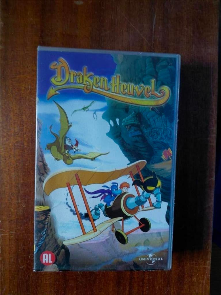 Drakenheuvel videoband. Grote hoes., Cd's en Dvd's, VHS | Kinderen en Jeugd, Gebruikt, Tekenfilms en Animatie, Alle leeftijden