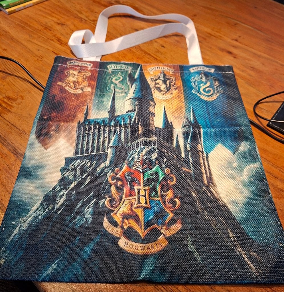 Harry Potter Linnen Tas, Verzamelen, Harry Potter, Ophalen of Verzenden, Nieuw, Gebruiksvoorwerp