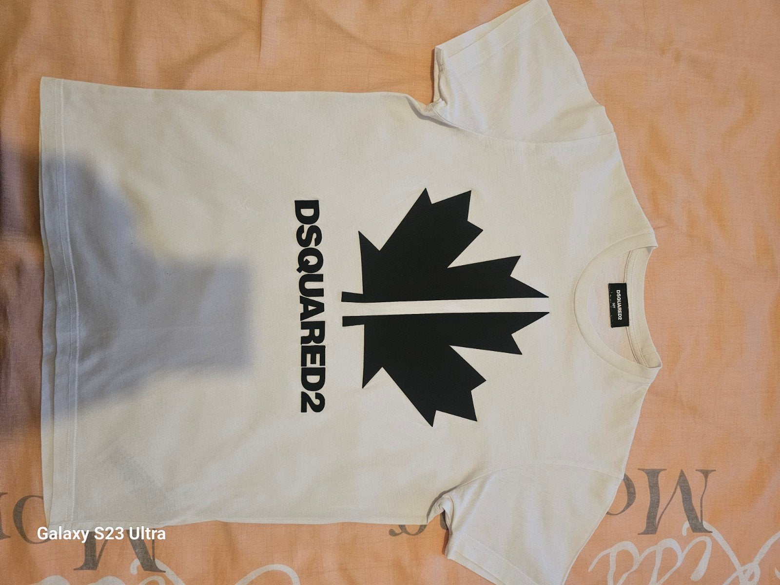Origineel Dsquared2 T-shirt wit met zwart logo, Dsquared2, Wit, Ophalen of Verzenden, Zo goed als nieuw