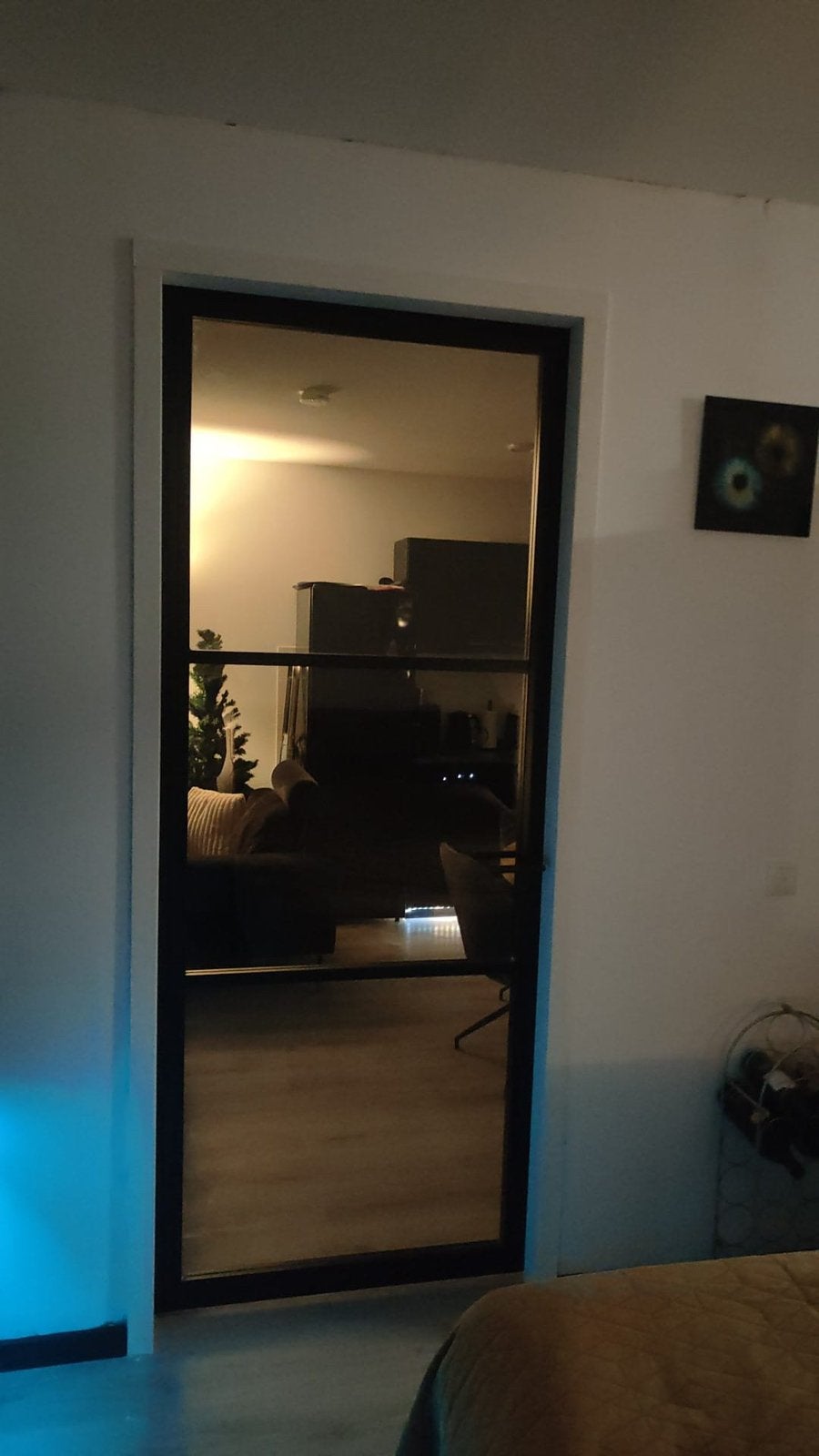 Moderne binnendeur met kozijn 231,5 x 93 cm, Deurkozijn, Zo goed als nieuw, 225 cm of meer, Hout