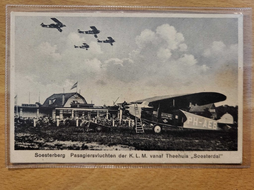 ansicht SOESTERBERG vliegbasis vliegtuigen 1930 Soesterdal, Ophalen, Voor 1920, Utrecht