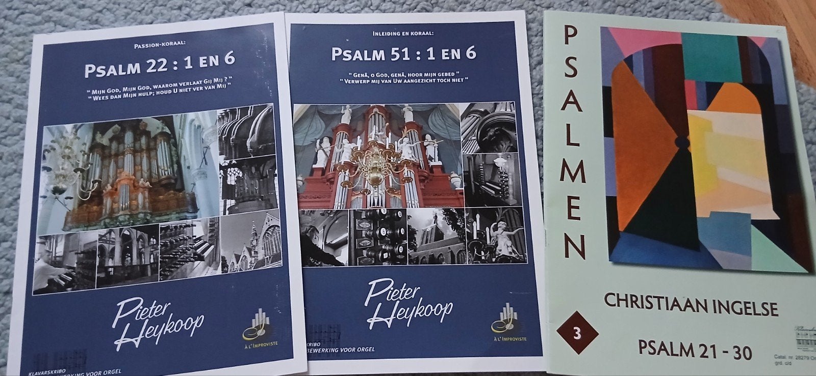 3 orgelboeken Pieter Heykoop en Christiaan Ingelse, Orgel, Ophalen of Verzenden, Zo goed als nieuw, Religie en Gospel