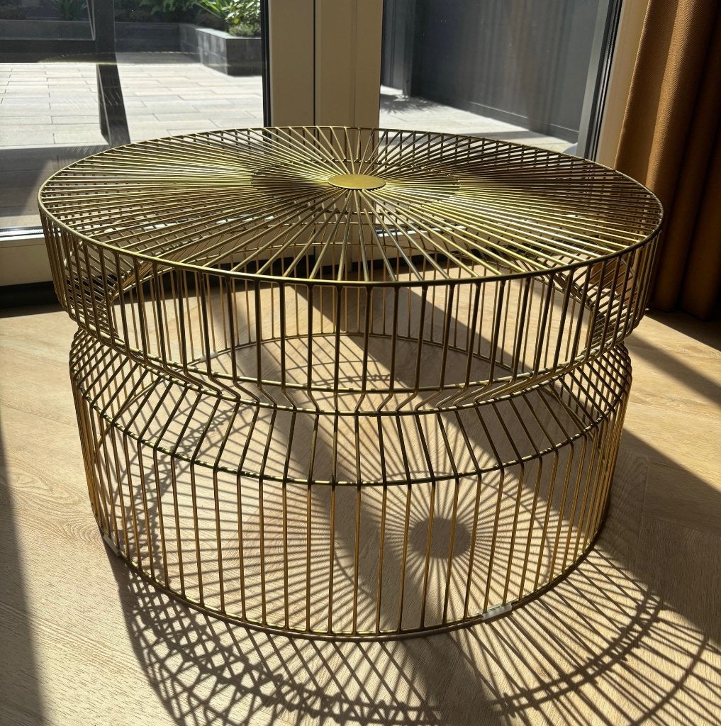 Prachtige MADE salontafel/ bijzettafel, Huis en Inrichting, Tafels | Salontafels, Ophalen, 50 tot 100 cm, Rond, 50 tot 100 cm