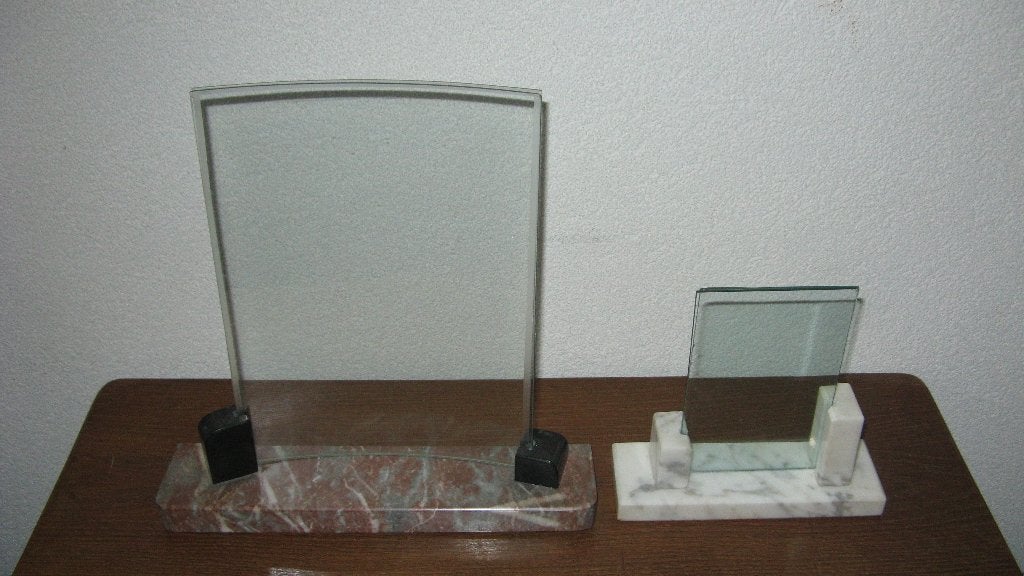 2 marmer fotolijsten, Antiek en Kunst, Ophalen of Verzenden