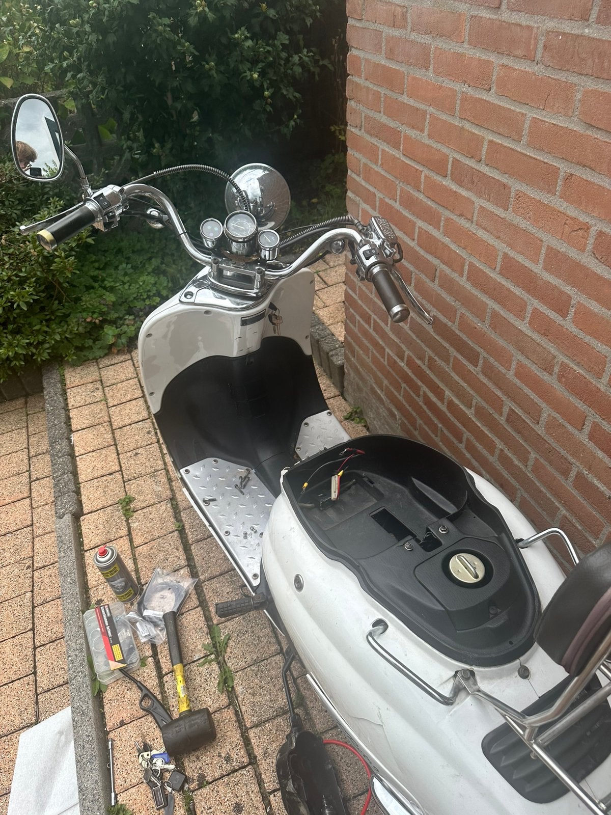 Retro scooter GY6 chinese 4 takt, Ophalen, Zo goed als nieuw, Benzine, Overige merken