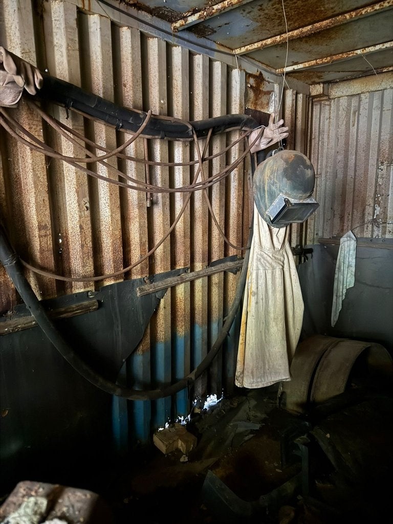 Straal machine met pak, Ophalen, Gebruikt