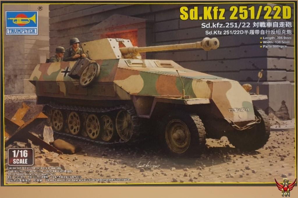 ROWASP | NU 40% KORTING | Trumpeter 1/16 Sd Kfz 251/22 Ausf, Hobby en Vrije tijd, Modelbouw | Auto's en Voertuigen, Zo goed als nieuw