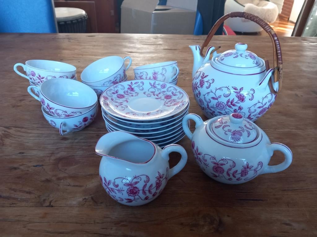 Vintage Toyo Bara theeservies, Ophalen of Verzenden