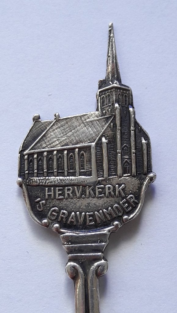 Lepeltje 's Gravenmoer - Kerk, Verzenden, Gebruikt, Metaal, Bestek