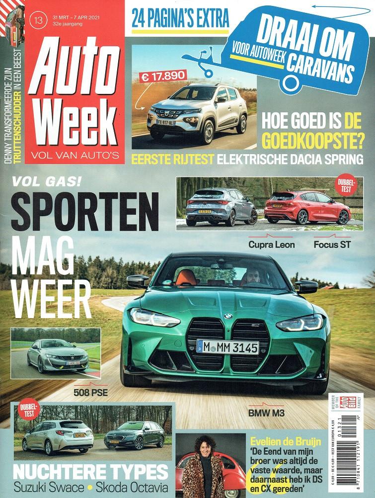 Autoweek 2021 nr. 13 (o.a. Skoda Octavia & Suzuki Swace), Verzenden, Gelezen, Algemeen