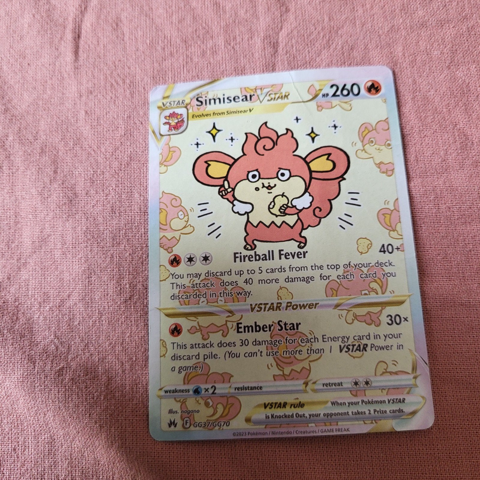 Pokemon kaart Simisear, Ophalen, Speelkaart(en)