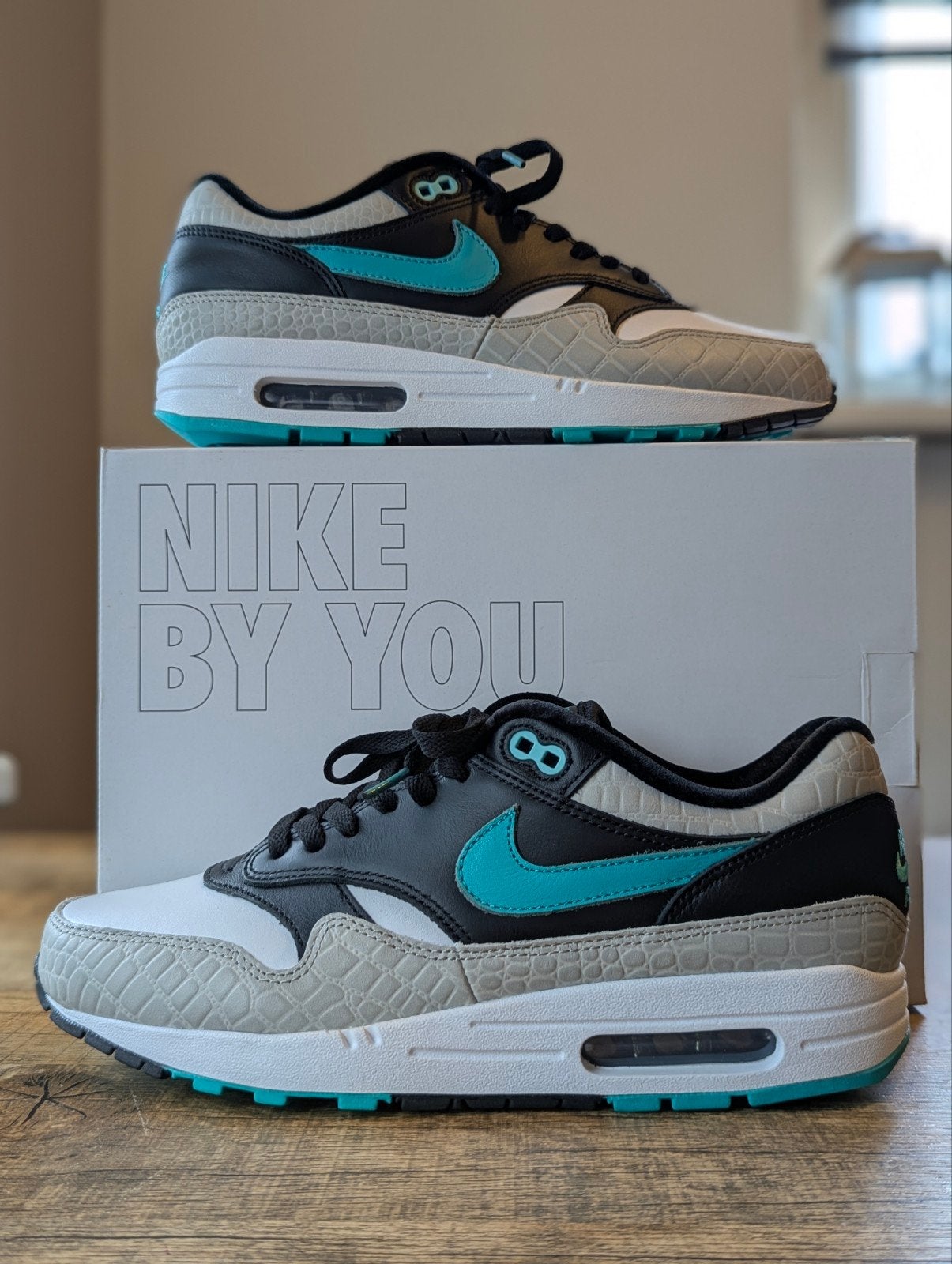 Nike Air Max 1 ID Elephant Croc 43 DS, Nike air max, Overige kleuren, Nieuw, Ophalen of Verzenden