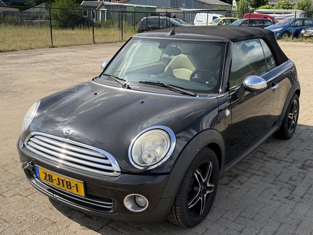 MINI Cabrio 1.6 Cooper Chili| 2009| LEER| CLIMA| MOTOR STUK, Auto's, Mini, 1140 kg, Gebruikt, Beige, 4 cilinders
