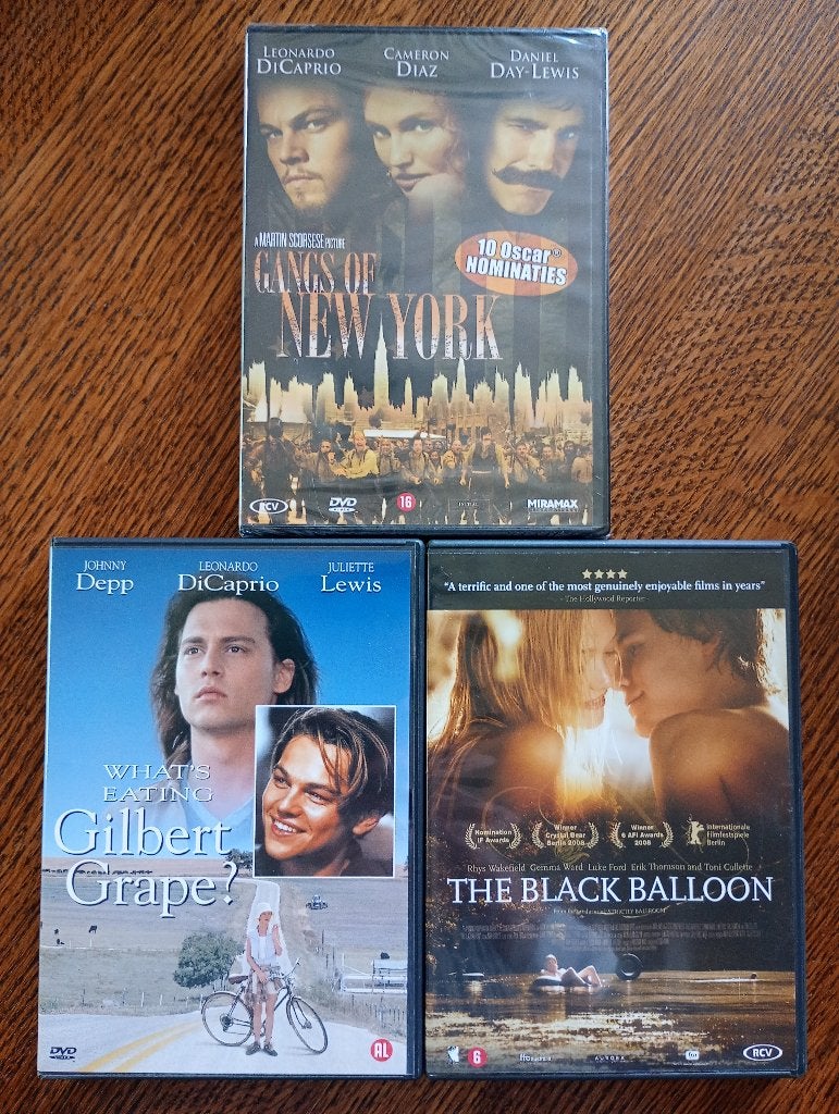 Leonardo DiCaprio 3 dvd Film pakketje ‼️, Vanaf 12 jaar, Ophalen of Verzenden, Zo goed als nieuw
