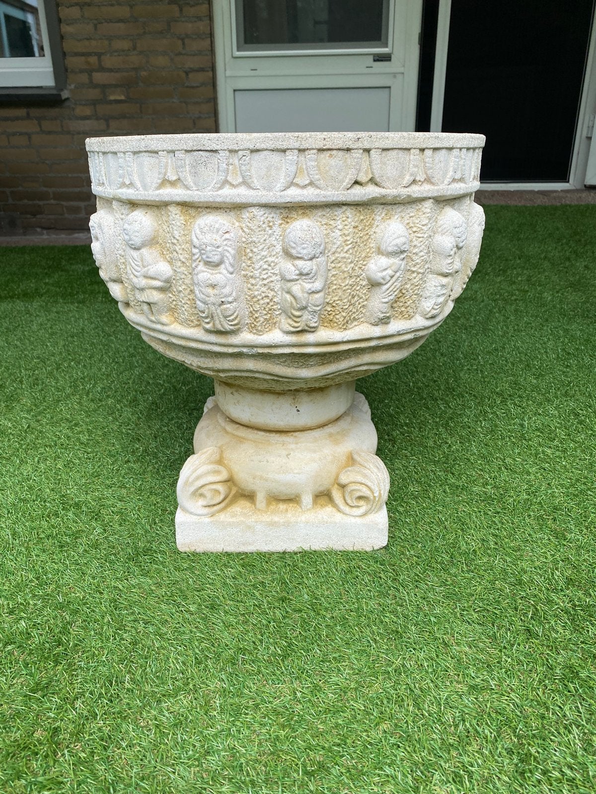 Fontein/plantenbak, Ophalen, Steen, Minder dan 60 cm, Rond