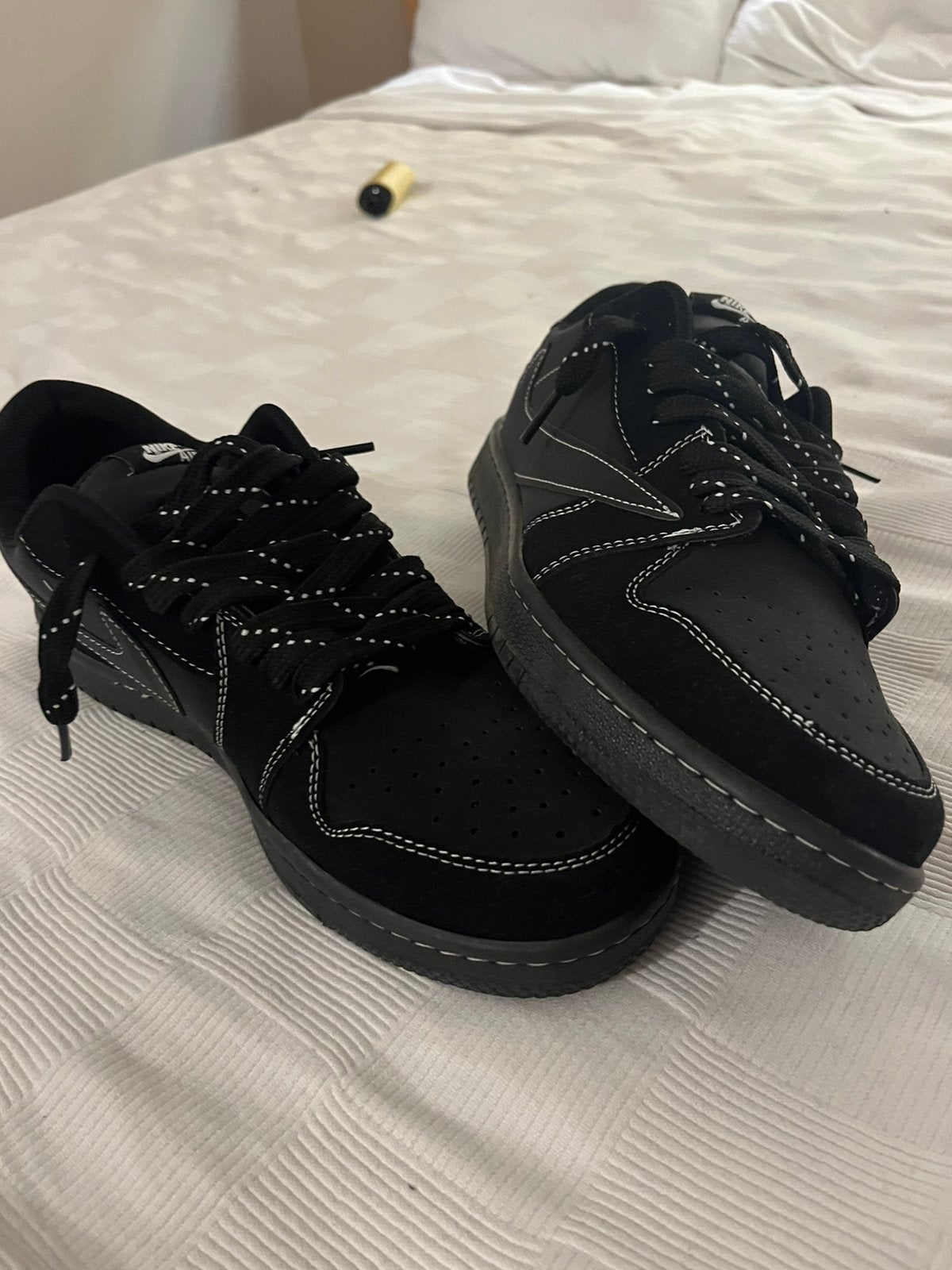 Nike Air jordan 1 lows travis scott phantom black, Zwart, Nieuw, Ophalen of Verzenden, Sneakers of Gympen