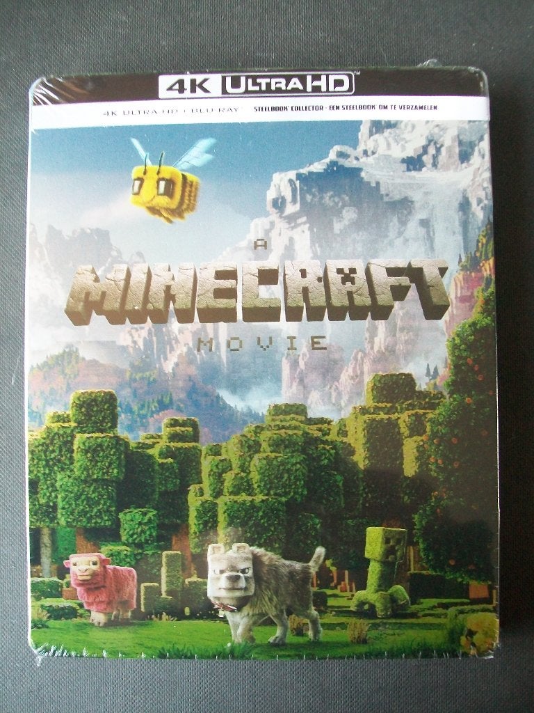 Blu-ray 4K steelbook A Minecraft Movie 2-disc in seal  2025, Verzenden, Nieuw in verpakking, Avontuur, Boxset