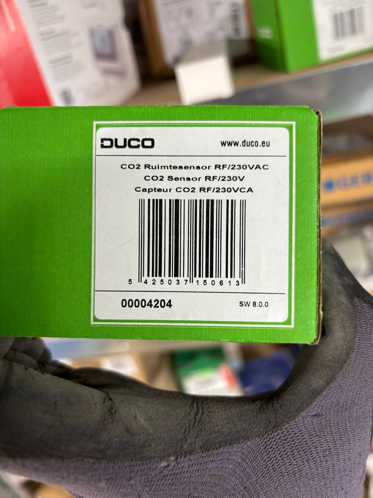 Duco CO2 Ruimtesensor RF/230VAC, Ophalen, Nieuw