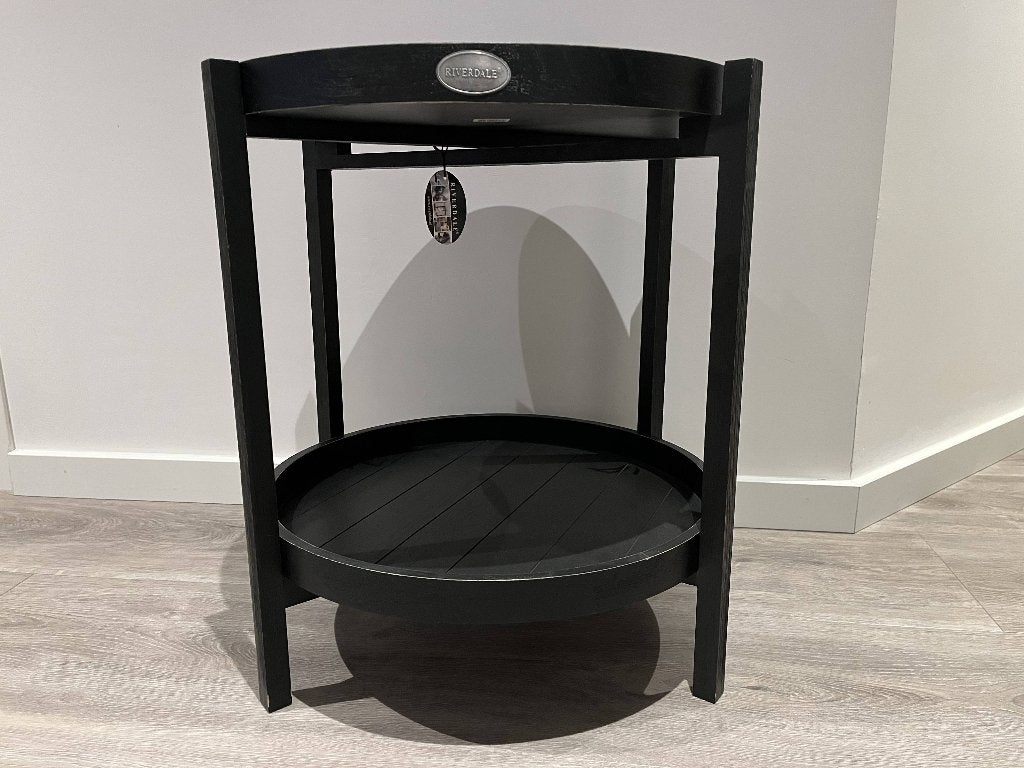 Riverdale bijzettafel met 2 ronde bladen, Minder dan 55 cm, Gebruikt, Rond, Ophalen
