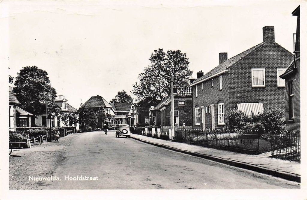 702-387-047 Nieuwolda Hoofdstraat, Verzamelen, Ansichtkaarten | Nederland, Verzenden, Voor 1920, Groningen