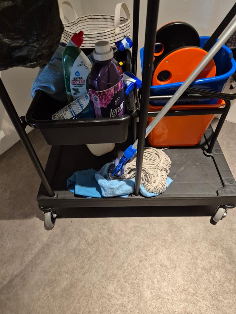 Hele mooie schoonmaak trolley., Ophalen