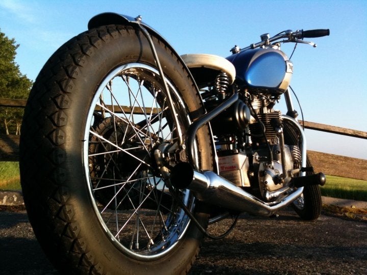 Triumph TR100 Bobber Custom 650cc - Nette staat, 2 cilinders, Sportuitlaat, Occasion, Particulier