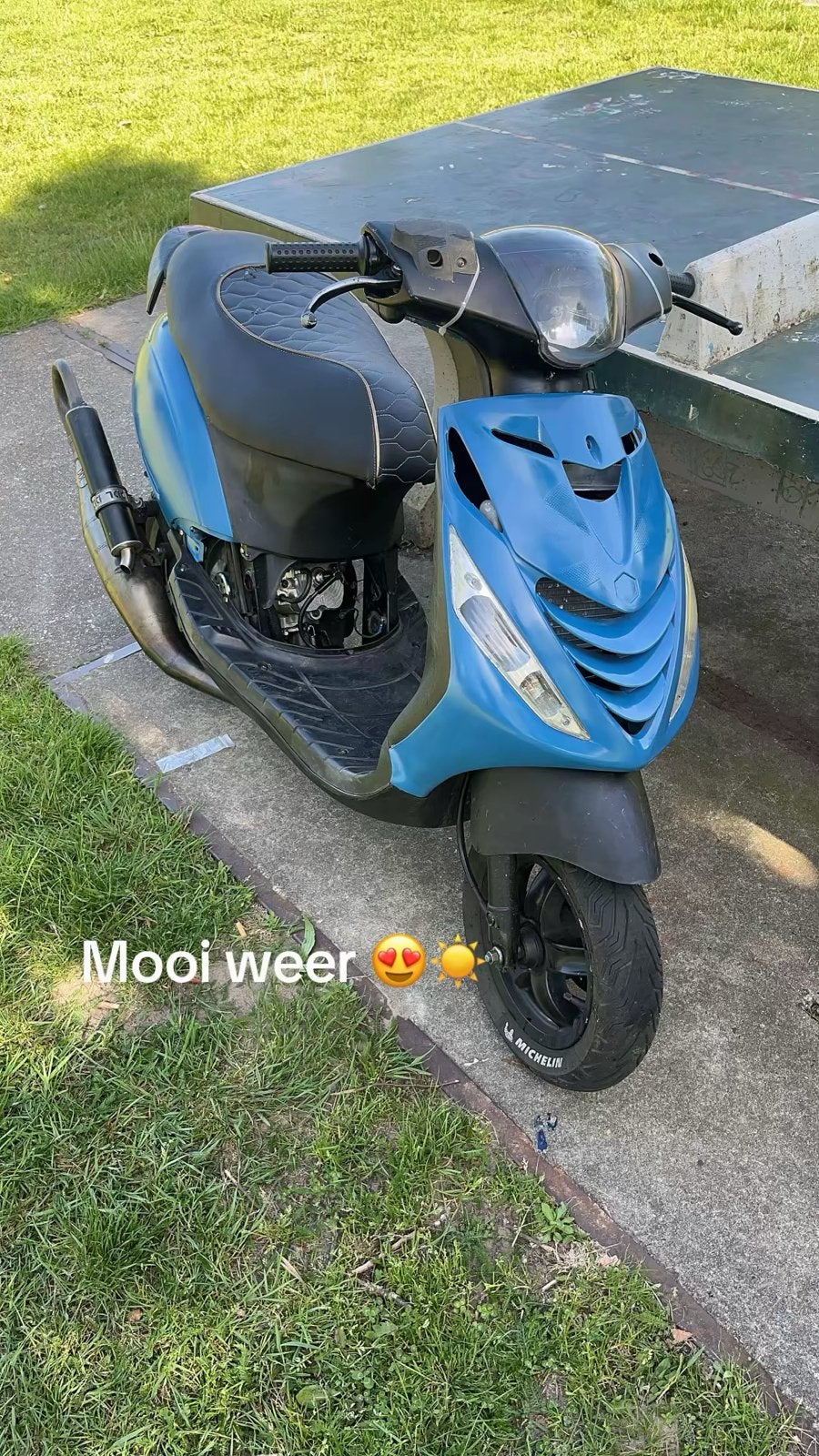 Piaggio Zip Scooter - Blauw, Goed Onderhouden, Gebruikt, 180 cc, Zip, Ophalen of Verzenden