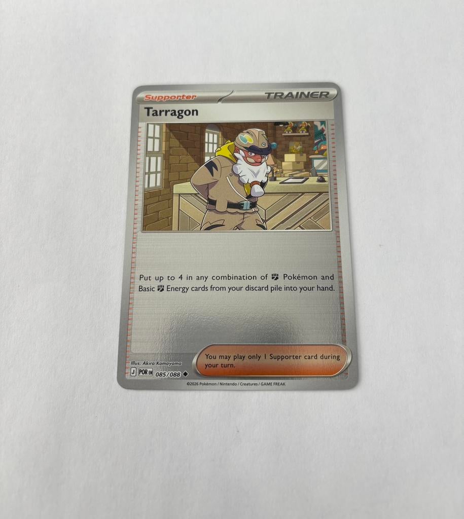 Pokemon Tarragon 085/088 POR reverse holo, Ophalen of Verzenden, Nieuw, Losse kaart, Foil
