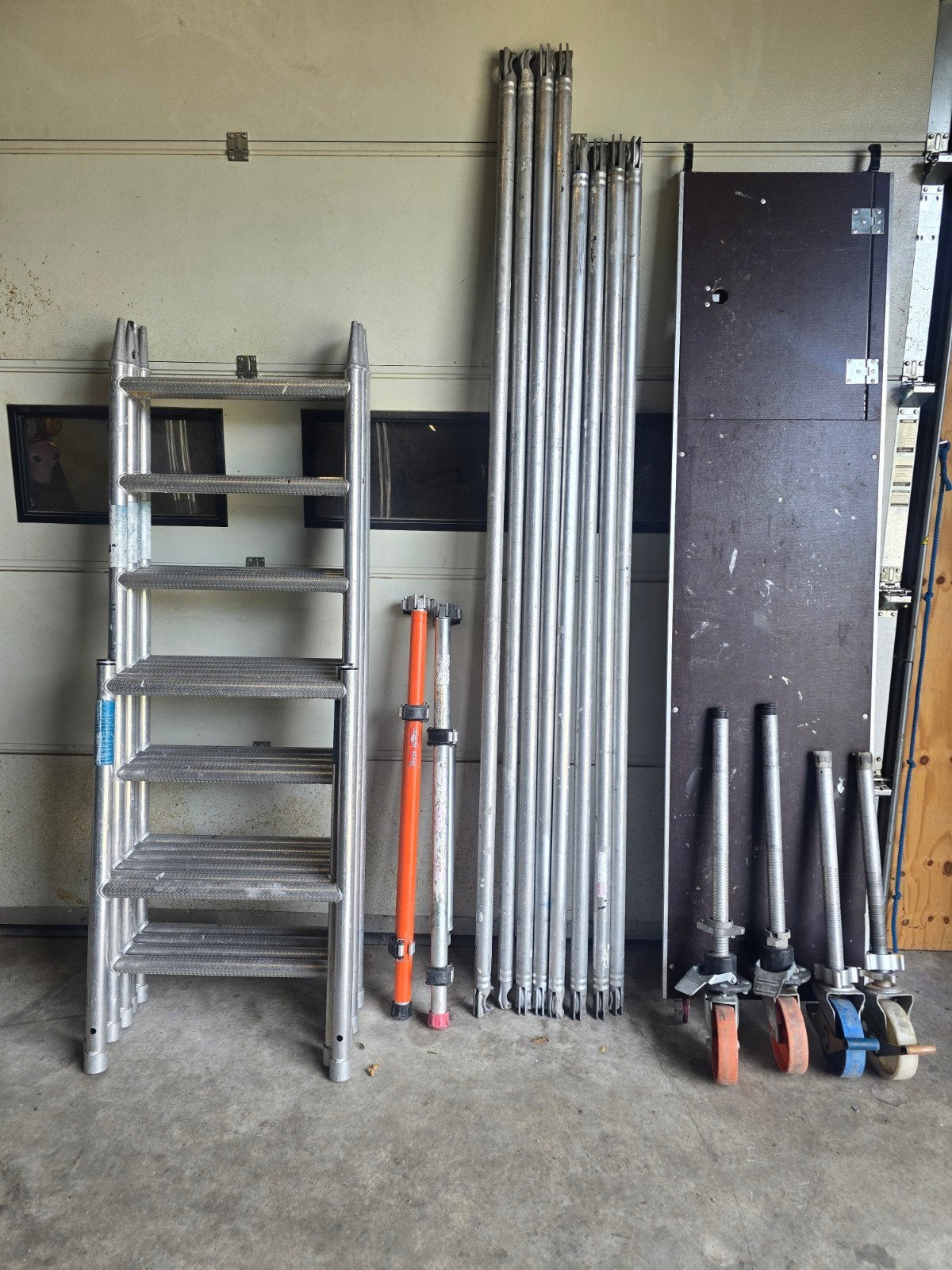 Aluminium rolsteiger, Ophalen, Gebruikt, Rolsteiger of Kamersteiger, 5 meter of hoger