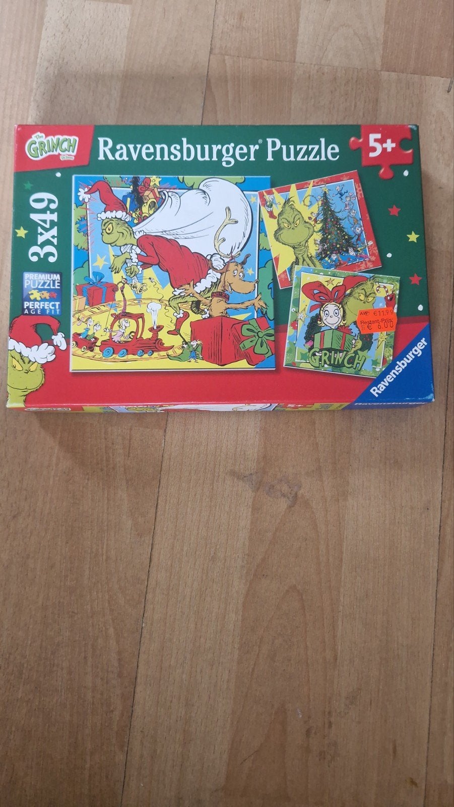 Ravensburger Grinch Puzzel 3x49 stukjes, 5+ jaar, Kinderen en Baby's, Ophalen, Meer dan 50 stukjes, Gebruikt, 6 jaar of ouder