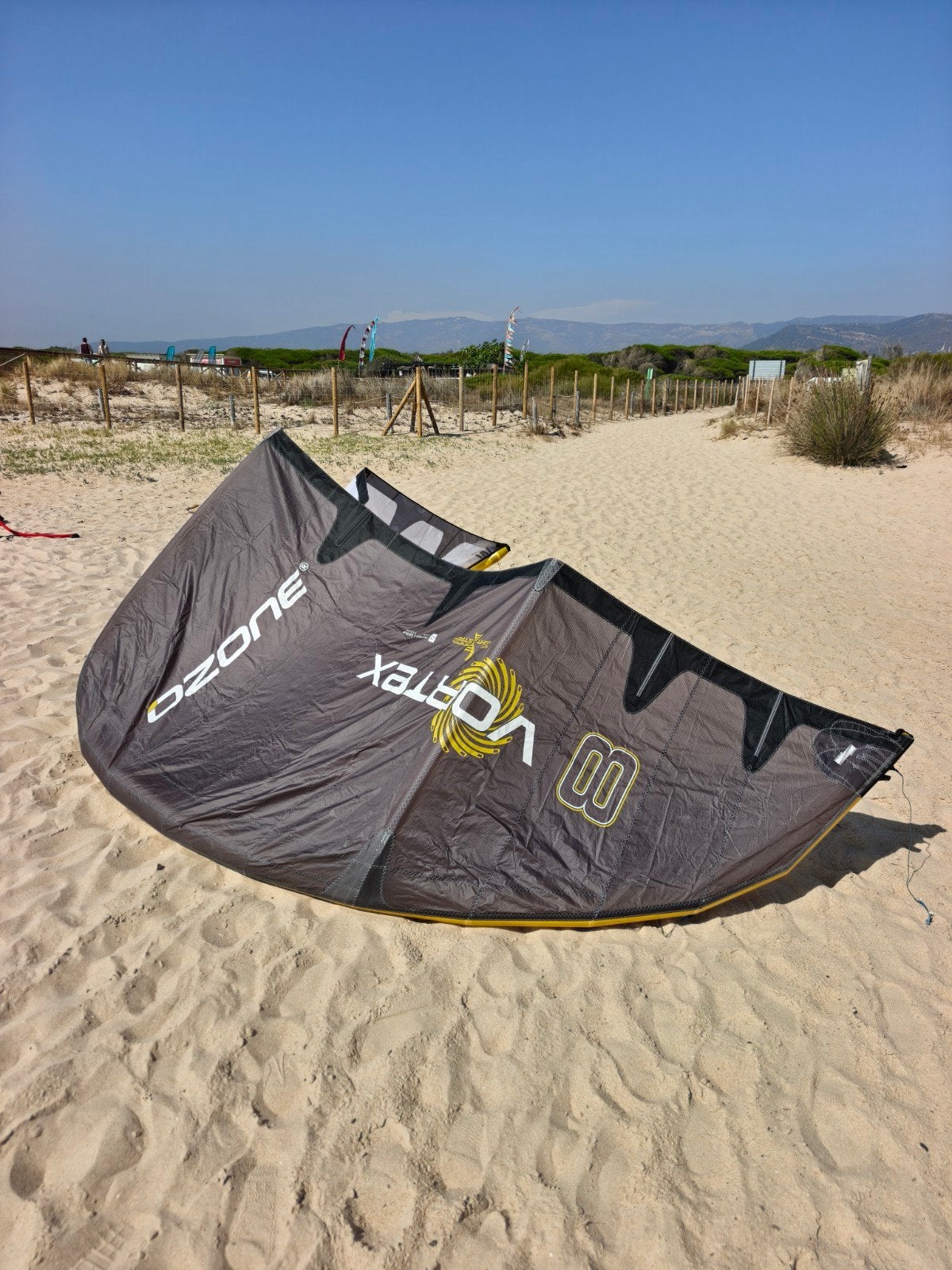Ozone Vortex Ultra X 8m², Watersport en Boten, 8 m², Geen board, Ophalen of Verzenden, Zo goed als nieuw
