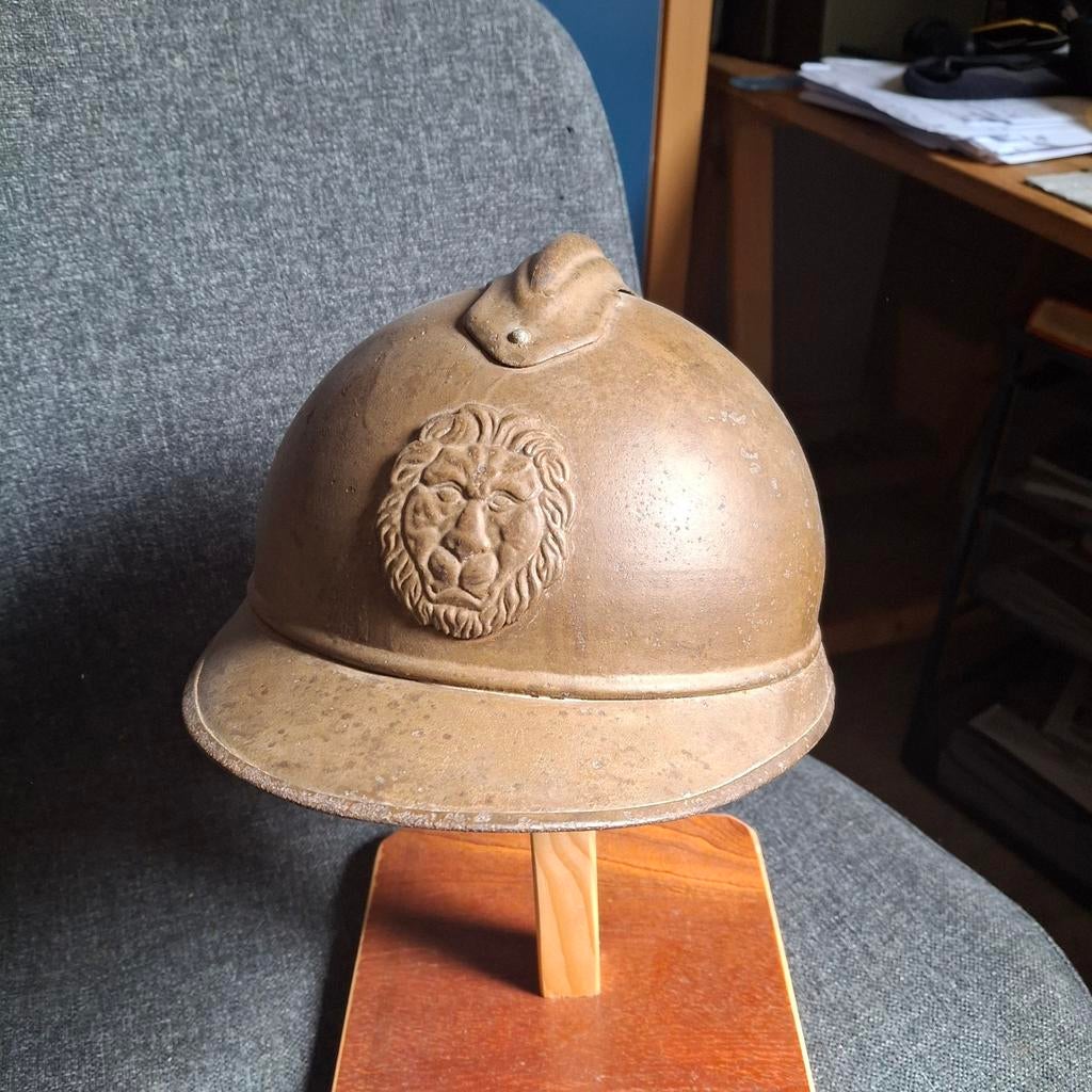 Adrian helm belgie wo1, Ophalen of Verzenden, Overige gebieden, Helm of Baret