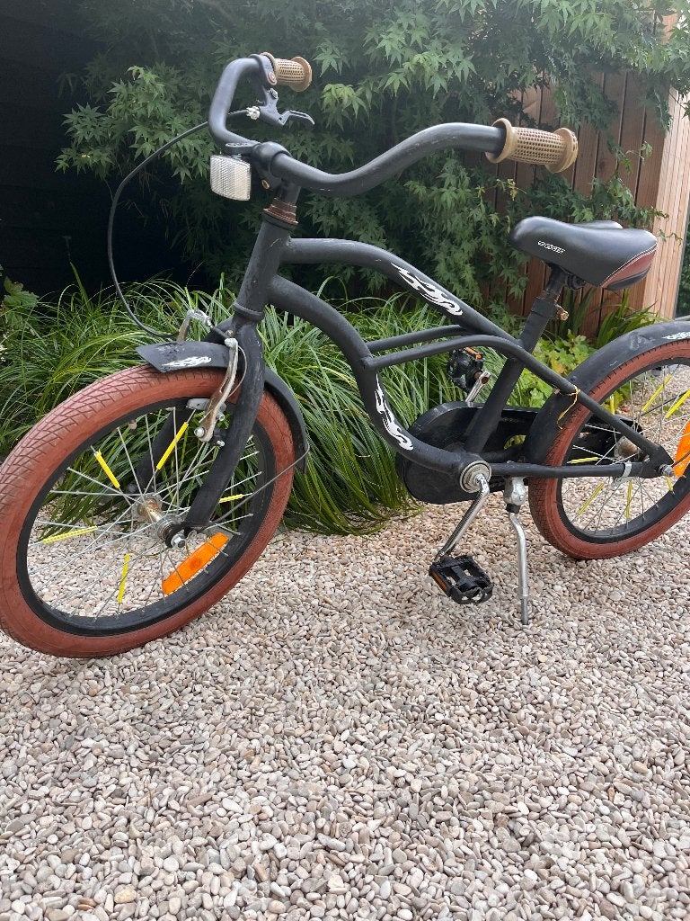 Jongensfiets 18 inch, Fietsen en Brommers, Fietsen | Jongens, Ophalen, Terugtraprem, Gebruikt, Handrem