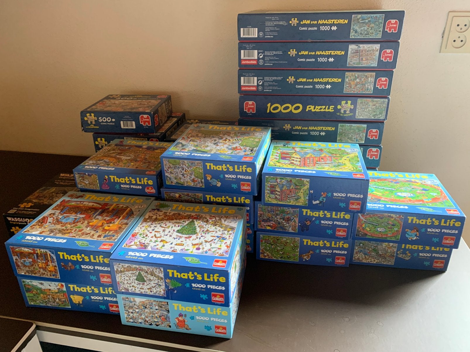 Puzzels, Ophalen, 500 t/m 1500 stukjes, Zo goed als nieuw