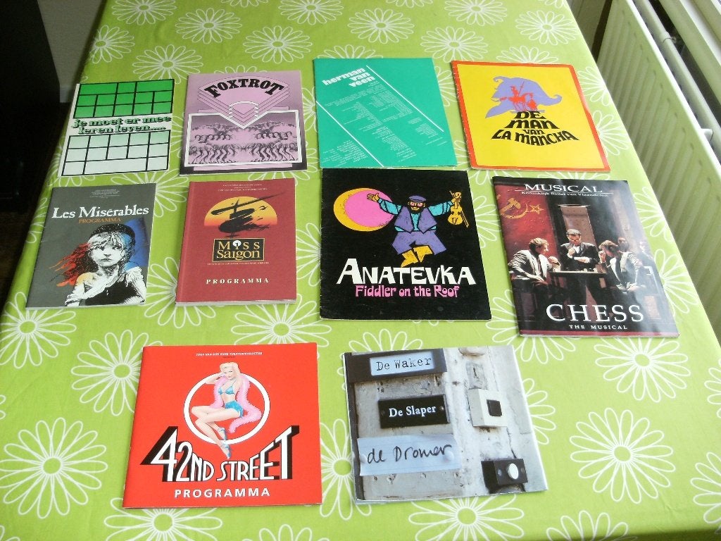 Vintage theater programmaboekjes van veel artiesten (5), Ophalen of Verzenden, Gebruikt, Boek, Tijdschrift of Artikel