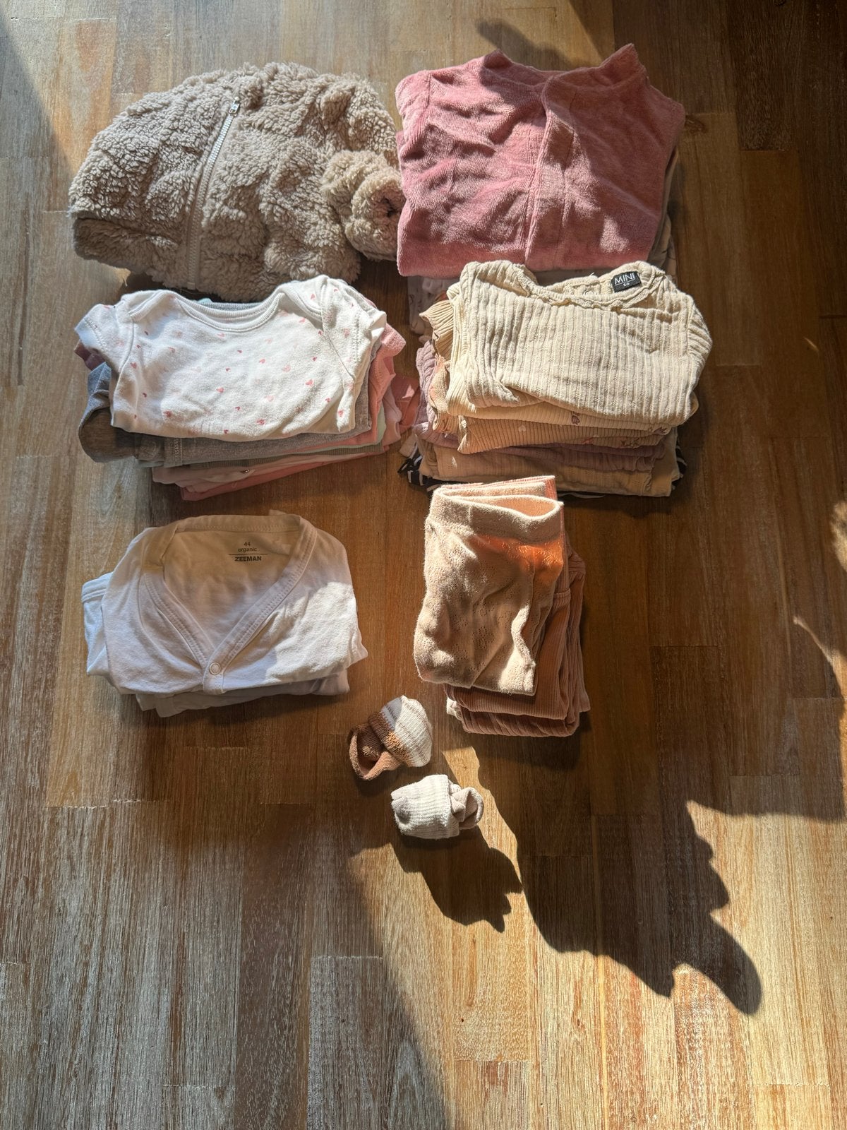 Groot kledingpakket baby (34 stuks) maat 50, Ophalen of Verzenden, Zo goed als nieuw, Jongetje of Meisje, Broekje