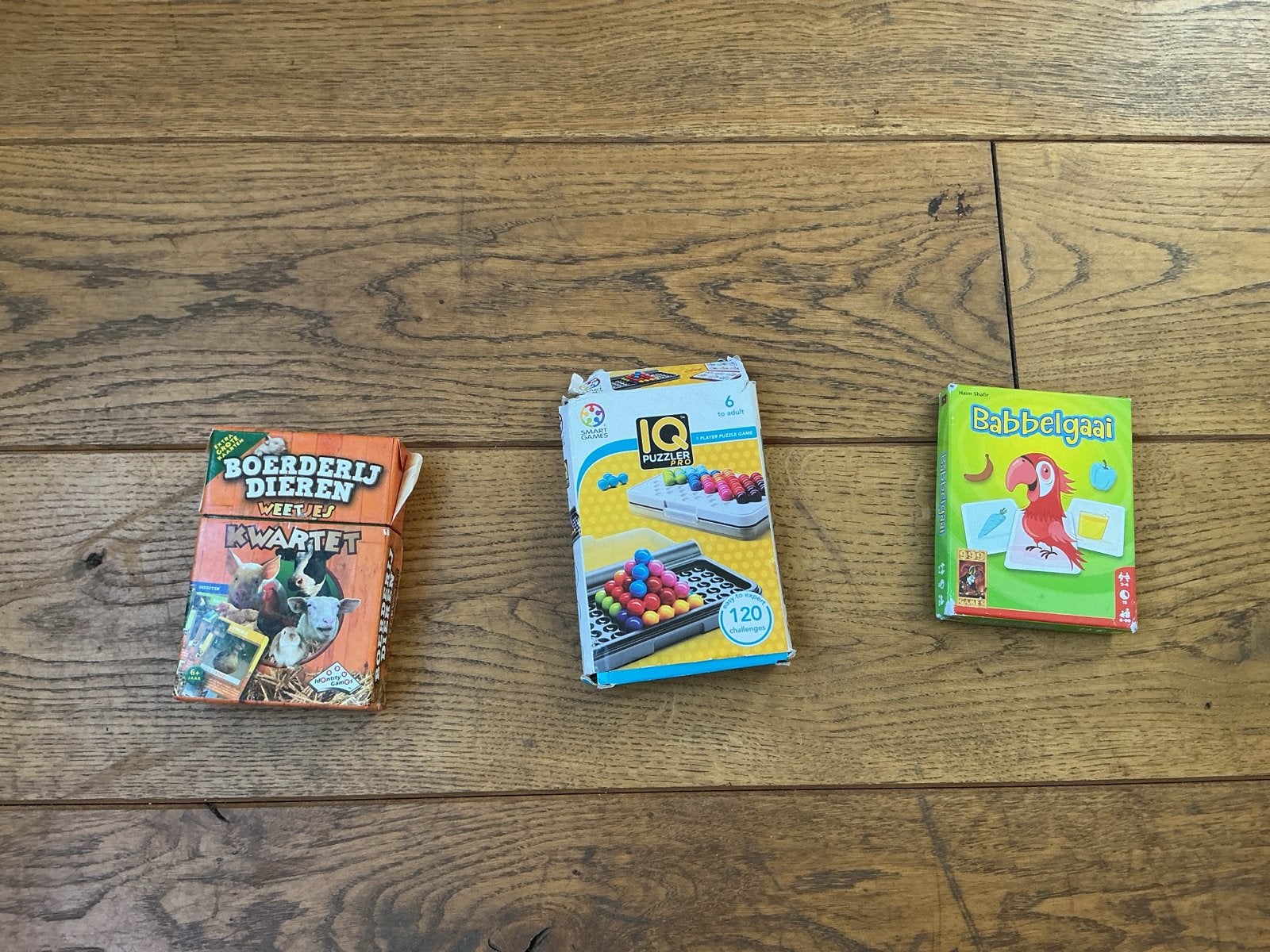 Babbelgaai, IQ Puzzel & Boerderij Dieren Kwartet, Ophalen of Verzenden, Gebruikt
