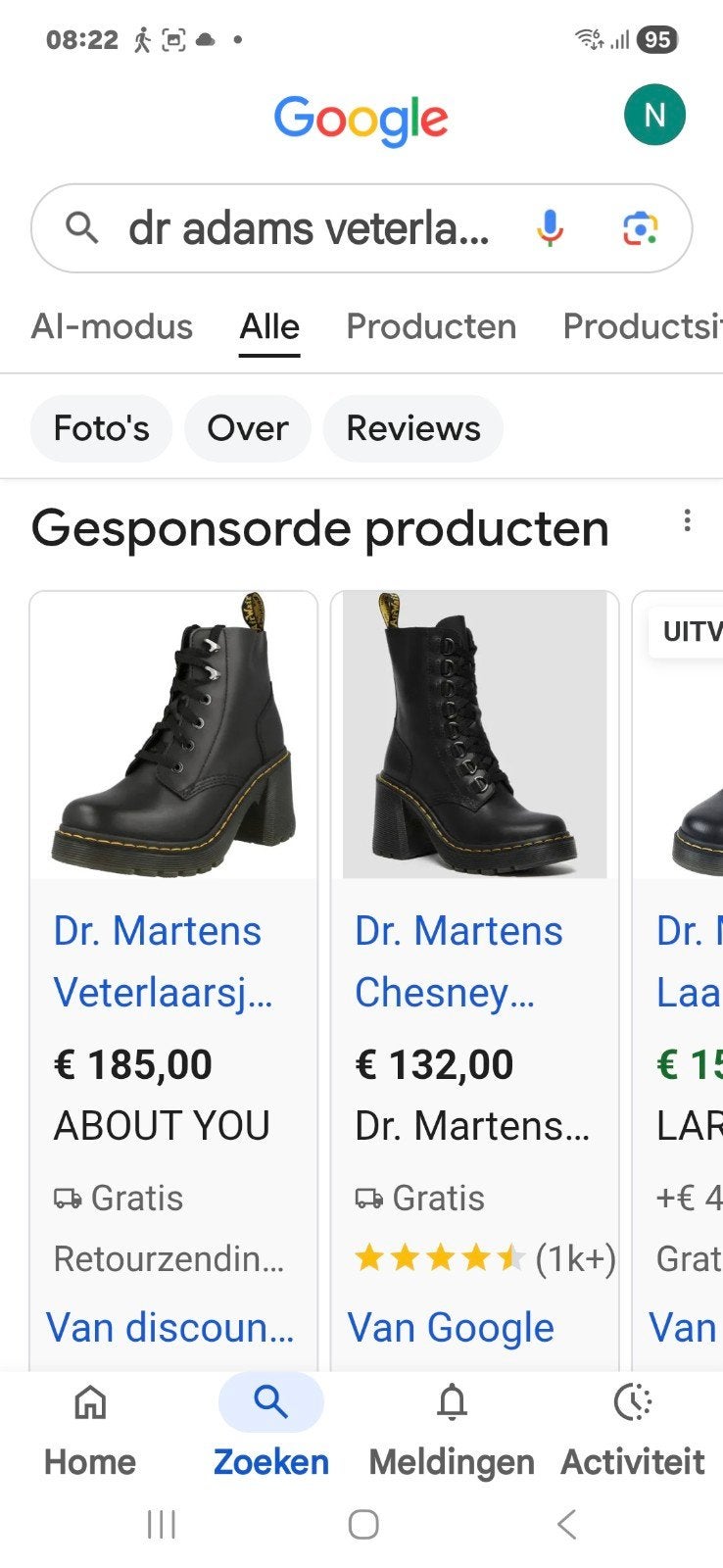 Dr. Martens laarsjes M 36, Zwart, Nieuw, Ophalen of Verzenden, Dr. Martens